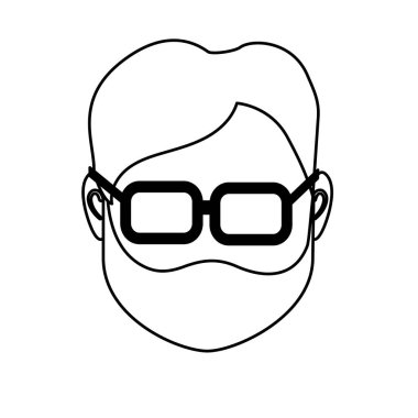 satır varsayılan avatar adam sosyal Kullanıcı vektör çizim için