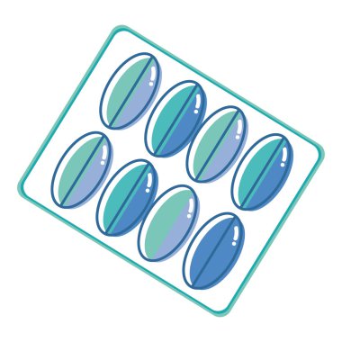 tedavi ilaç ilaç bakımı vücut vektör çizim için hap