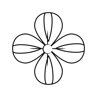 Güzellik çiçek dekorasyon şekil, çizim tasarım vektör