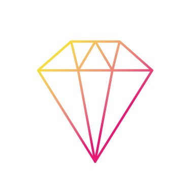 siluet güzellik elmas moda aksesuar tasarlamak vektör