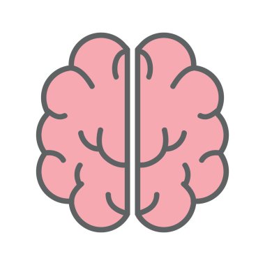 pembe yaratıcı beyin ve ruhsal sağlıklı, vektör çizim
