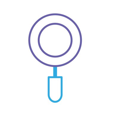 siluet Büyüteç aracı arama arama vektör çizim için