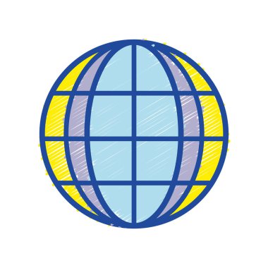 küresel dünya gezegen keşif ubication vektör çizim için