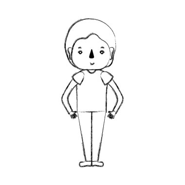 satır şirin adam saç modeli tasarım vektör çizim ile