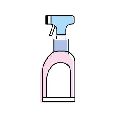 Giysi vektör çizim temizlemek için sprey sabun