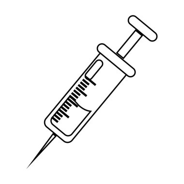 Şekil kan şırınga aracı tedavi bağış, vektör çizim içinde