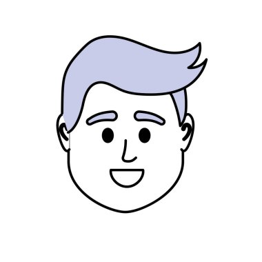 Avatar adam başına sosyal Kullanıcı vektör çizim