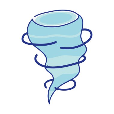 tehlikeli twister doğal disater ve imha vektör çizim