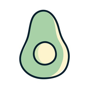 lezzetli dilim armut sağlıklı meyve, vektör çizim