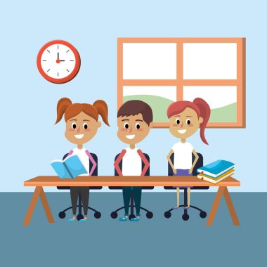 Eğitim için öğrenci bilgi ve şeyler illüstrasyon vektör öğrenmek