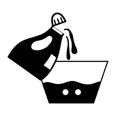 kontur su kova tasarım vektör çizim plashing yumuşatıcı şişeyle