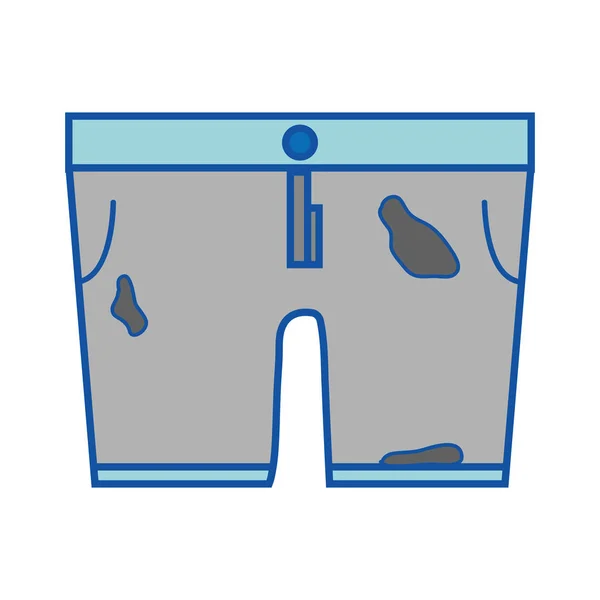 Sucios Pantalones Cortos Estilo Icono Diseño Vector Ilustración — Archivo Imágenes Vectoriales