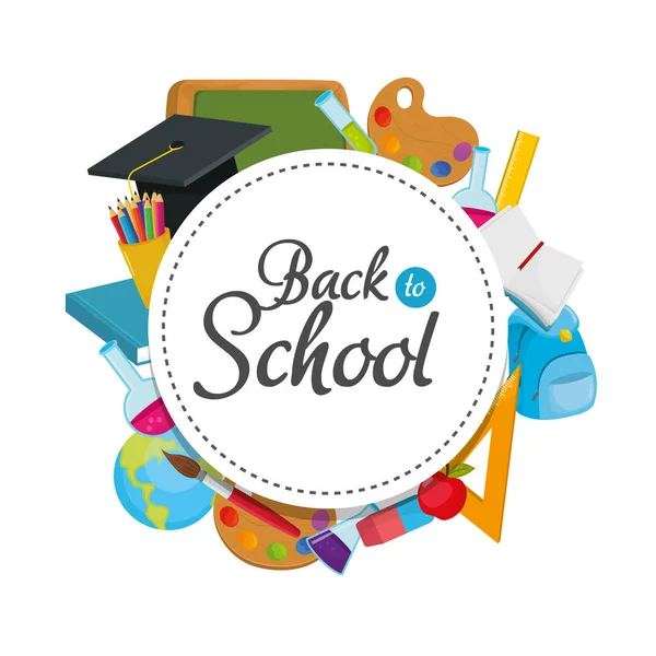 eğitim kaynakları ve geri okul bilgi vektör çizim için