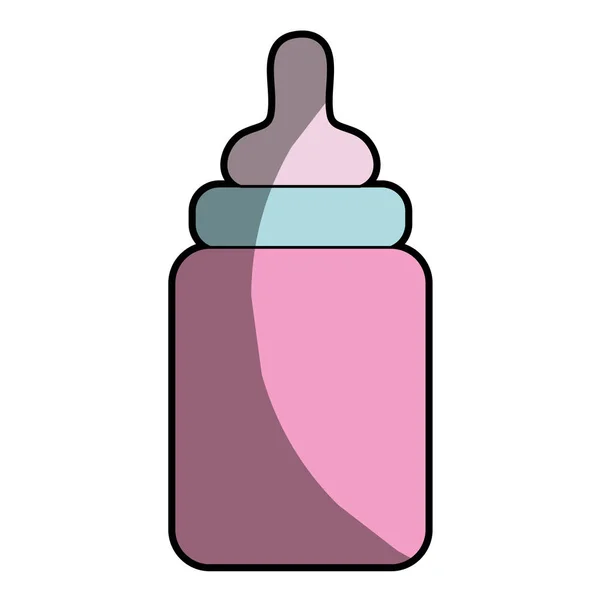 Baby Feeding Bottle Drink Vector Illustration — Stock Vector