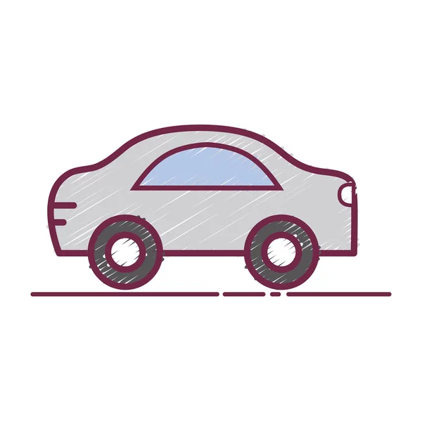 Car Transportation Tool Decoration Design Vector Illustration — Stock Vector