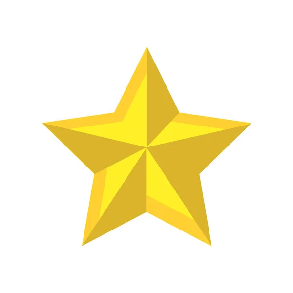 Shiny Star Och Merry Christmas Symbol Vektor Illustration — Stock vektor