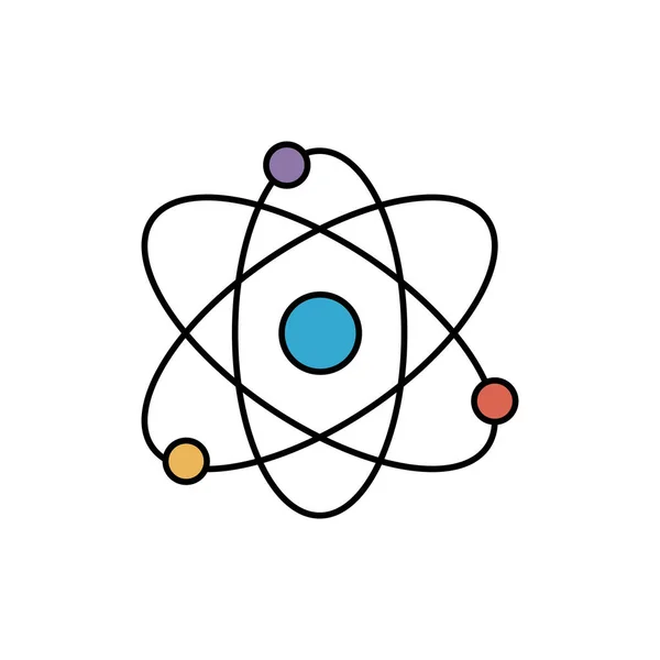 Fizik Kimya Bilim Eğitim Vektör Çizim Yörünge — Stok Vektör