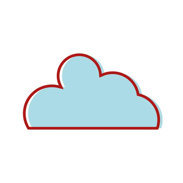 良好的云自然天气设计向量插图 — 图库矢量图片