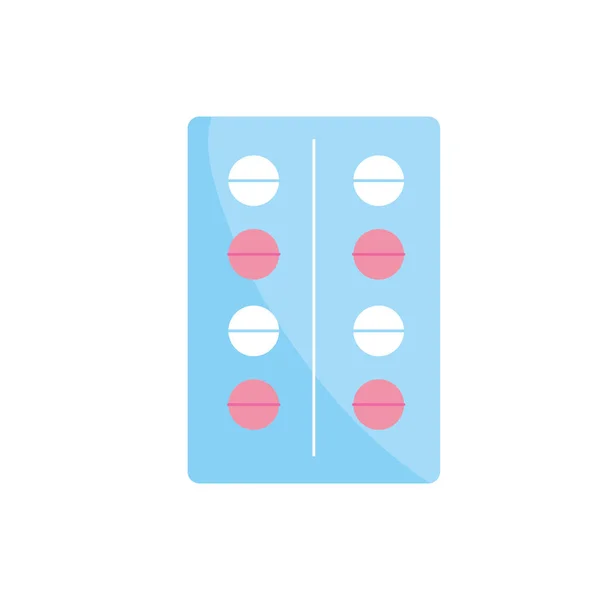 Pille Pharmazeutische Medizin Zum Behandlungsvektor Illustration — Stockvektor