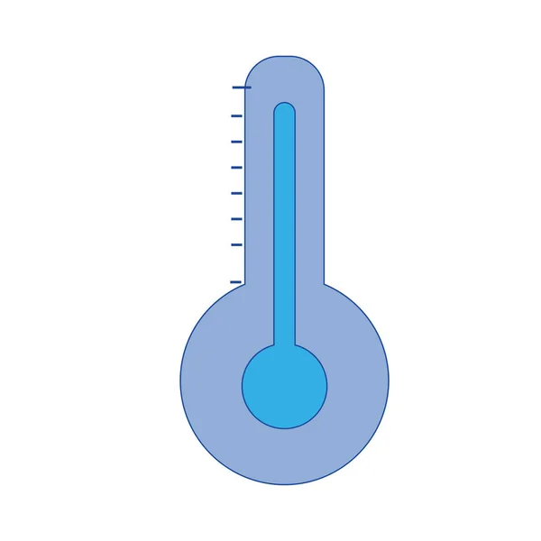 Thermometer Messung Der Temperatur Und Indikator Heißer Instrumentenvektorabbildung — Stockvektor