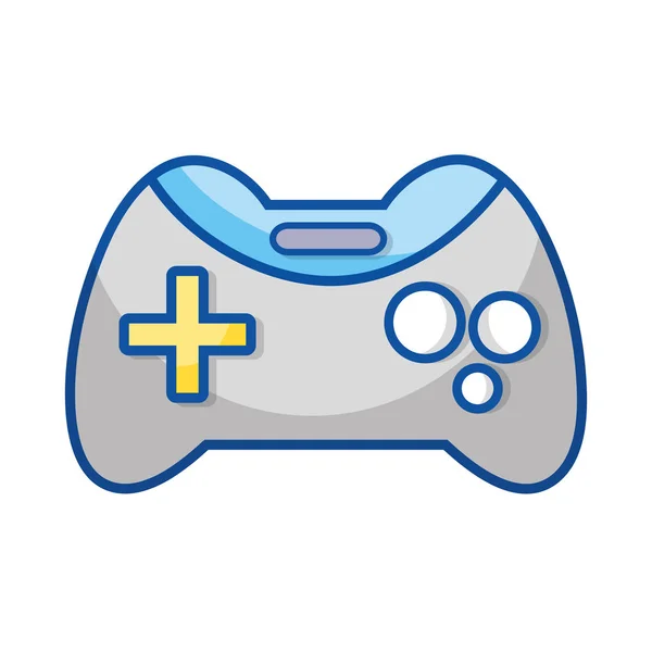 Videogame Console Technologie Object Spelen Vectorillustratie — Stockvector