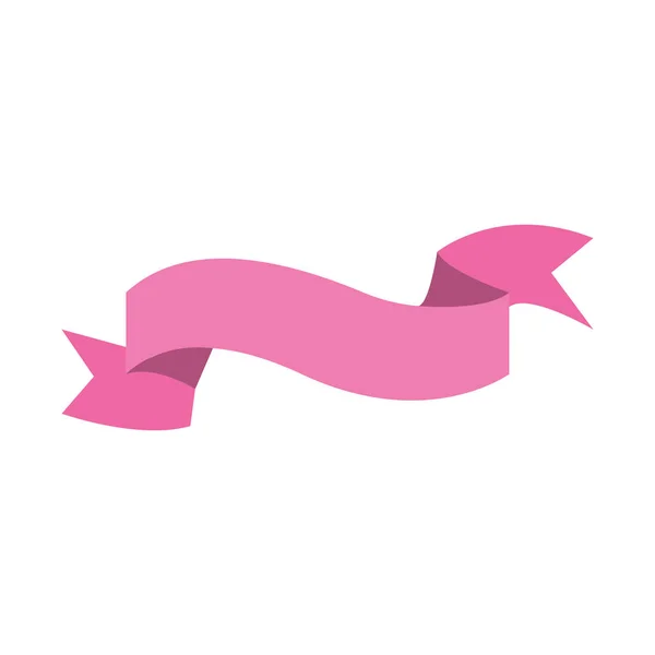 Ροζ Κορδέλα Διακόσμησης Διανυσματικά Εικονογράφηση Εικόνα — Διανυσματικό Αρχείο