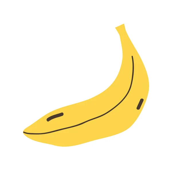 Délicieuse Banane Fraîche Fruit Bio Illustration Vectorielle — Image vectorielle