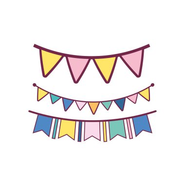 cebrate iyi ki doğdun, vektör çizim partiye şapka