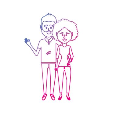 satır çift clouthes birlikte vektör illüstrasyon simge tasarım