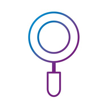 satır Büyüteç aracı arama arama vektör çizim için