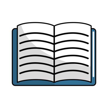 öğrenci yarıyıl Not Defteri simgesini, vektör çizim çalışmaya açık