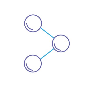 satırı paylaşım teknoloji simgesi iletişim bilgileri vektör çizim için