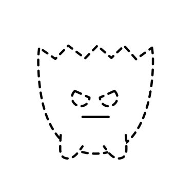 noktalı şekil video oyunu sanal karakter konsol vektör çizim oynamak için