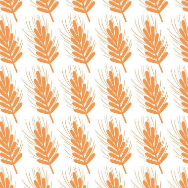 sağlıklı buğday organ bitki besleyici arka plan, vektör çizim