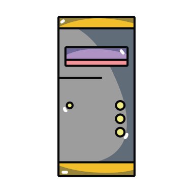 teknoloji sabit disk elektronik eleman vektör çizim