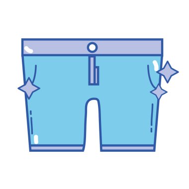 temiz şort tarzı simge vektör tasarlamak