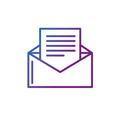 satır kartı mektup önemli mesaj bilgi vektör çizim ile