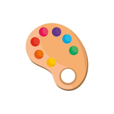 resim paleti nesne tasarlamak yaratıcı vektör çizim