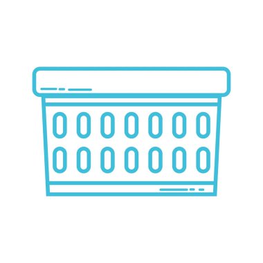 satır şirin sepet kirli çamaşırları tasarlamak vektör için