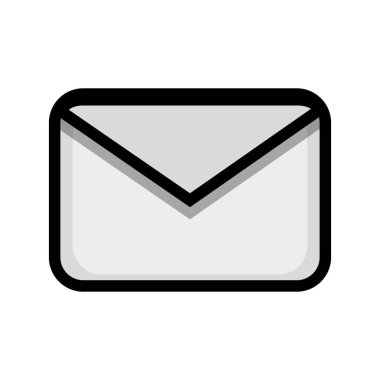 mektup mesaj iletişim kavramı simgesine, vektör çizim