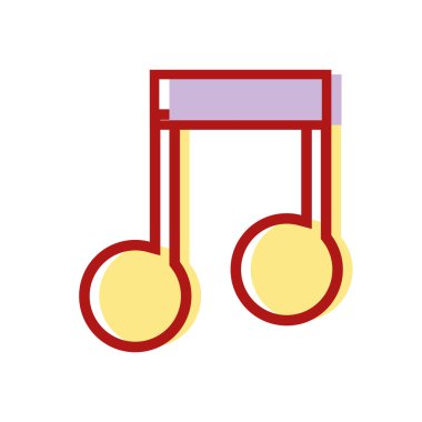 müzik işareti Not ritim sesi vektör çizim için