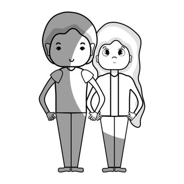 saç tasarım vektör çizim ile birlikte güzellik çift hat