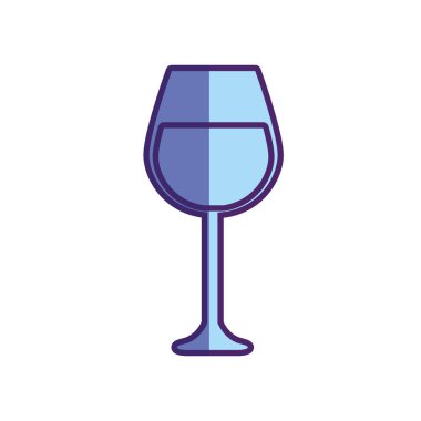 lezzetli şarap cam kutsal kişilerin resmi, vektör çizim tasarım