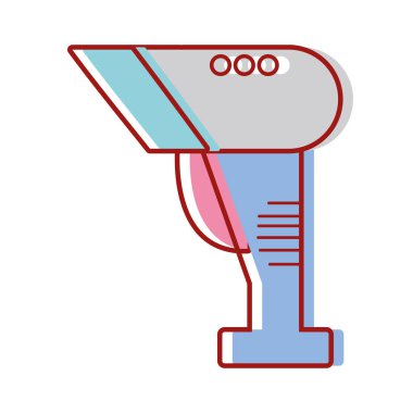 Barkod okuyucu teknoloji lazer tarama vektör çizim ile