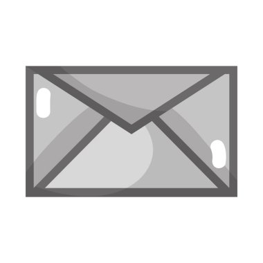 gri tonlamalı mektup kartı metin iletisi stil vektör çizim ile