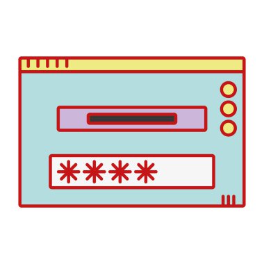 pencere web teknoloji öğe tasarlamak vektör