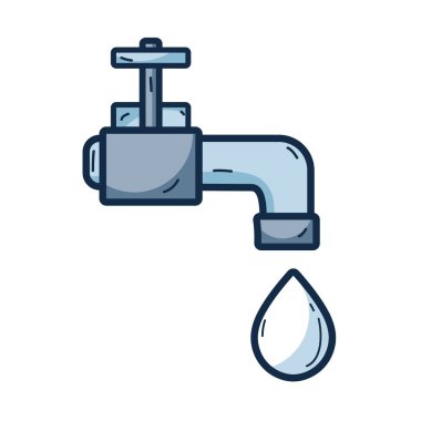 damla ekoloji koruma vektör çizim için su Bataryası