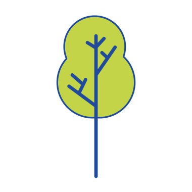 doğal ağaç dallarına ekoloji bakım vektör çizim ile