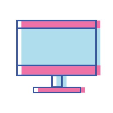 bilgisayar elektronik teknolojisi bilgi bağlantı vektör çizim ile