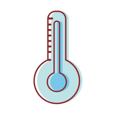 sıcaklığındaki ve gösterge sıcak araç vektör çizim ölçüsü termometre